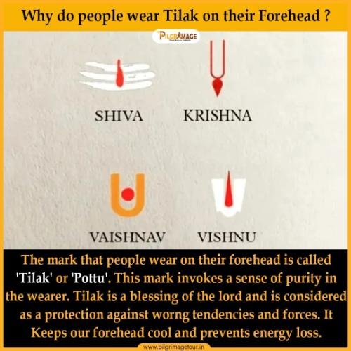 Why do people wear Tilak on their forehead?