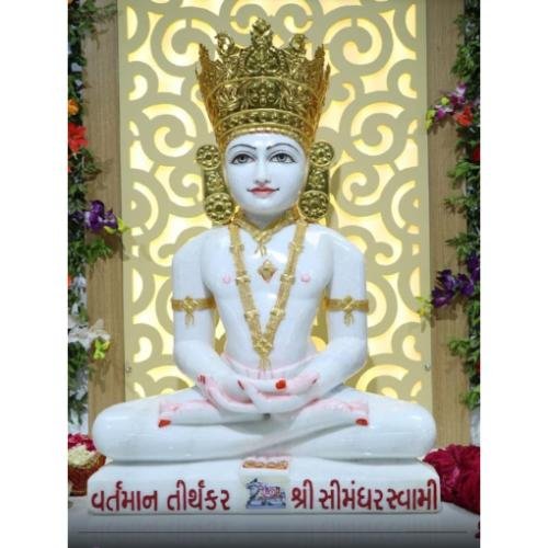 Shri Ghantakaran Mahaveer and Shri Simandhar Swami Shwetamber Jain Derasar, Crescent Road, Dawn, Vora Bazar,Bhavnagar,Gujarat