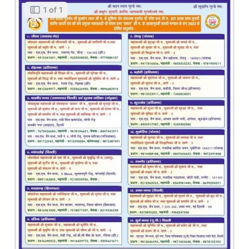 Shri Shwetamber Sthanakwasi Jain Sabha, Jain Sthanak, Ratia,Fatehabad,Haryana