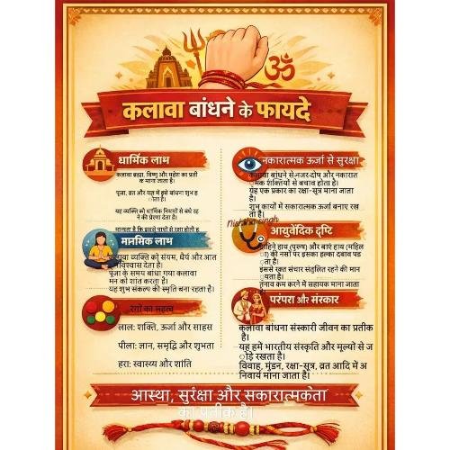 Benefits of tying Kalava