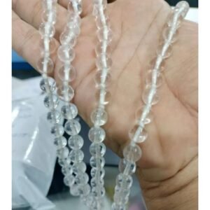 Clear quartz Crystal Jap mala 8 mm