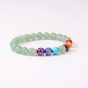 Green Aventurine With 7 Chakras