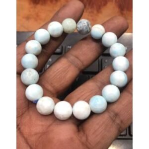Larimar 10 mm Netural Braselet