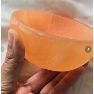Orange Netural Selenite Bowl