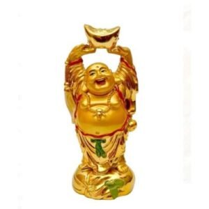Standing With Gold Cup Laughing Buddha