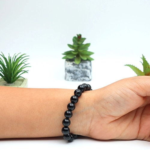 BLACK TOURMALINE BRACELET by Gangtarang® with Lab Certificate