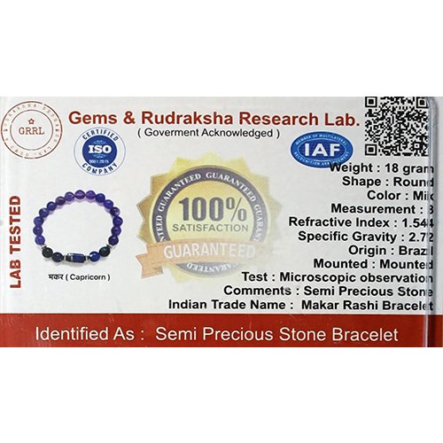 CAPRICORN ( मकर ) RASHI BRACELET by Gangtarang® with Lab Certificate - Image 5