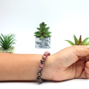 RHODONITE BRACELET by Gangtarang® with Lab Certificate