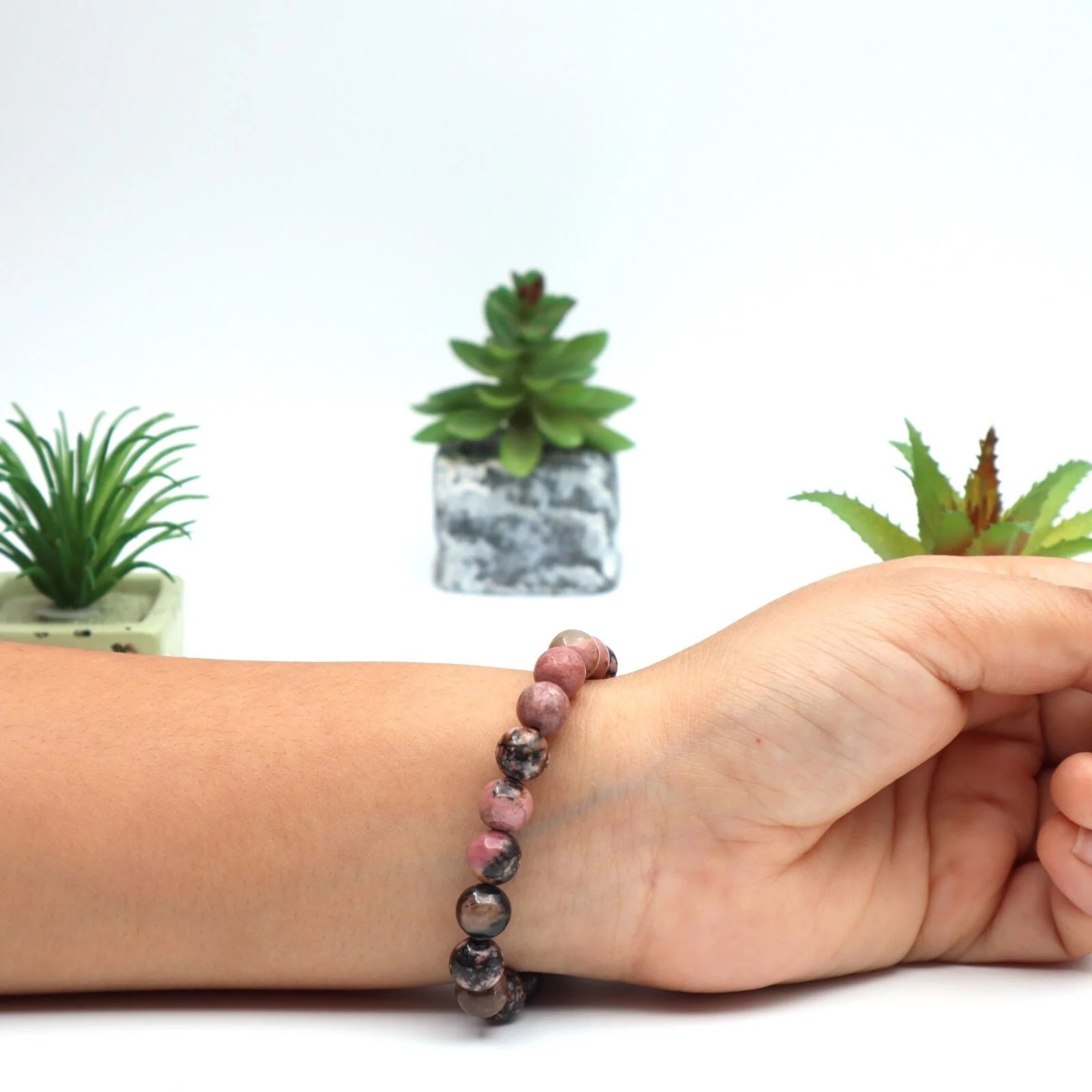 RHODONITE BRACELET by Gangtarang® with Lab Certificate