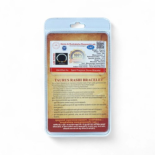 TAURUS ( वृषभ ) RASHI BRACELET by Gangtarang® with Lab Certificate - Image 3