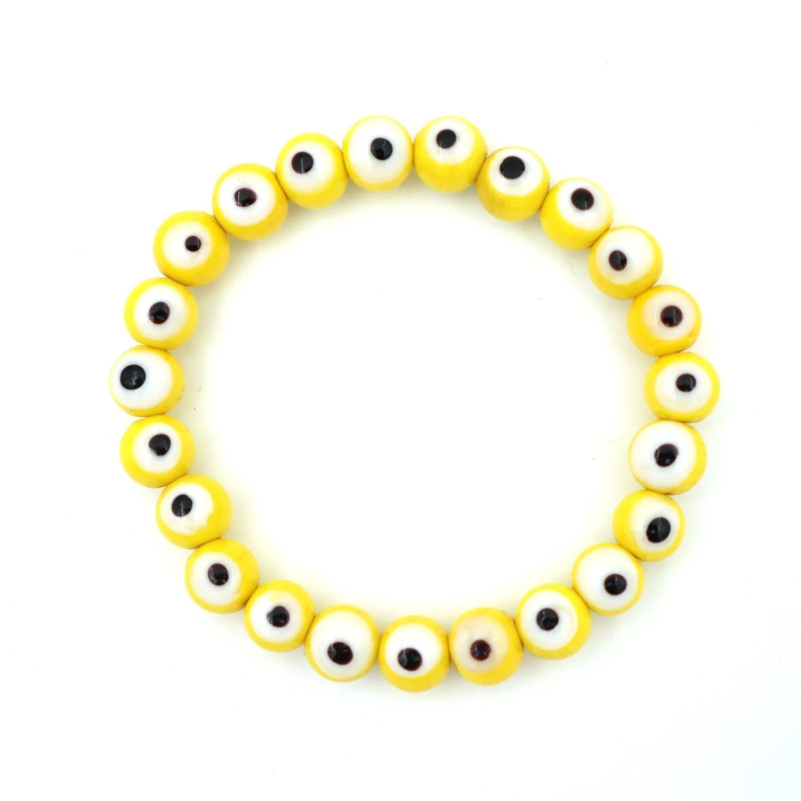 YELLOW EVIL EYE BRACELET by Gangtarang® with Lab Certificate - Image 2