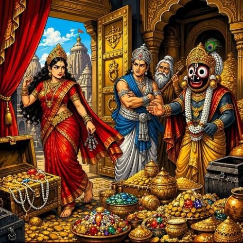 When the treasure trove of gems at Jagannath Dham was empty, why did Goddess Lakshmi get angry?