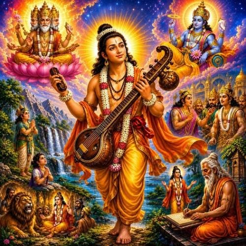 How did Narada Muni roam in the air, know 10 secrets
