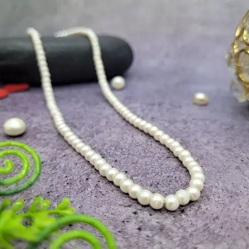 PEARL MOTI MALA 8mm by Gangtarang®